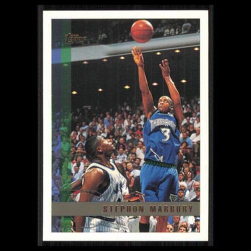 Stephon Marbury #13 1997 Topps Minnesota Timberwolves Basketball Card NBA NM
