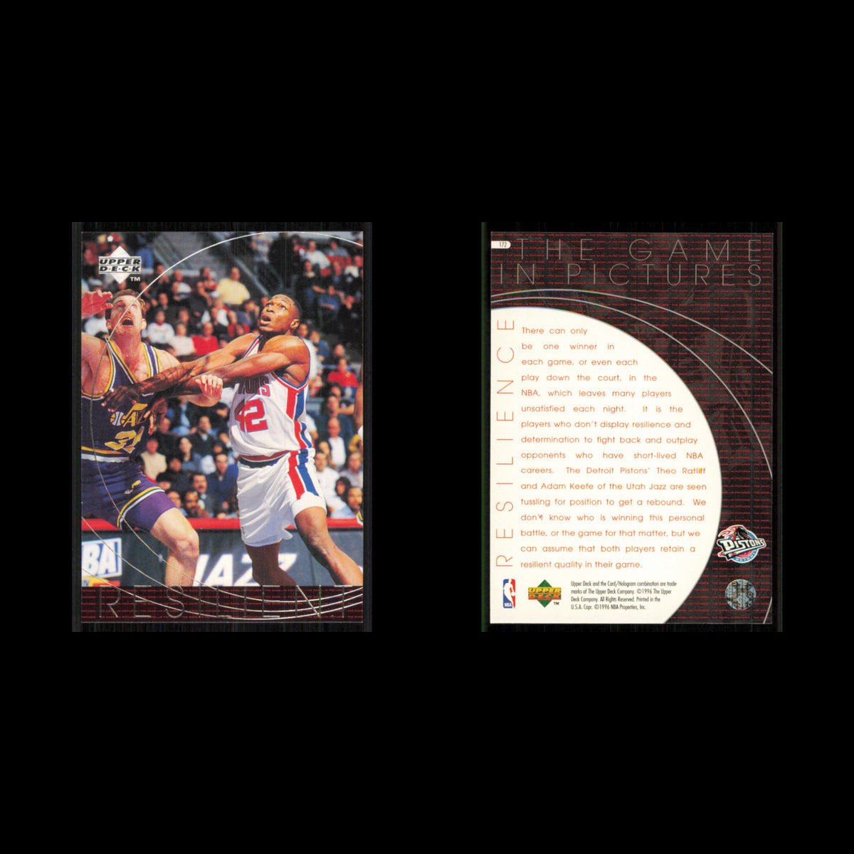 Adam Keefe/Theo Ratliff #172 1996 Upper Deck Collectors Choice Detroit Pistons