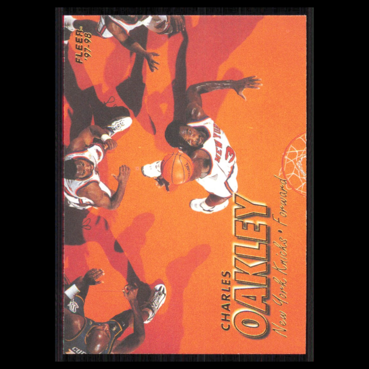 Charles Oakley #179 1997 Fleer New York Knicks Basketball Card NBA NM