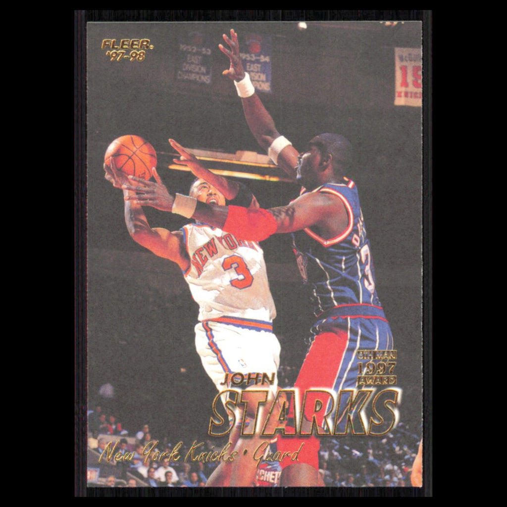 John Starks #146 1997 Fleer New York Knicks Basketball Card NBA NM