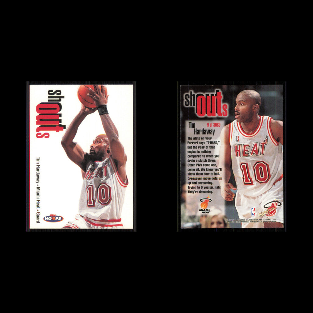 Tim Hardaway #9 1998 Hoops Miami Heat Basketball Card NBA NM