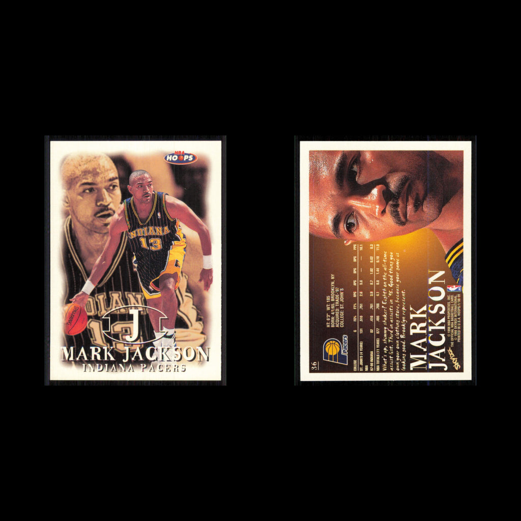 Mark Jackson #36 1998 Hoops Indiana Pacers Basketball Card NBA NM