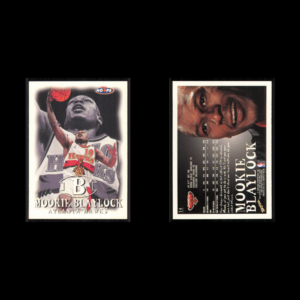 Mookie Blaylock #14 1998 Hoops Atlanta Hawks Basketball Card NBA NM