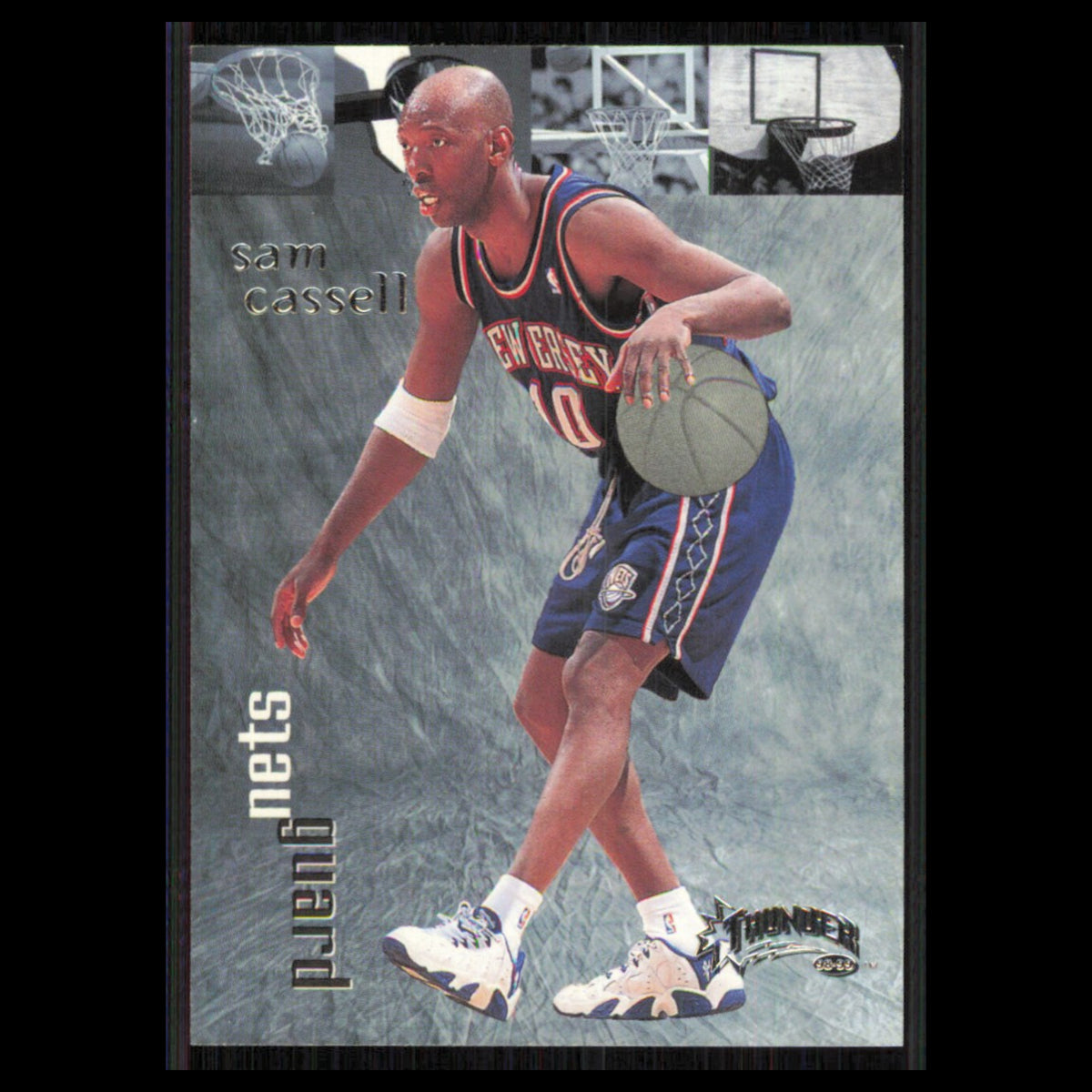 Sam Cassell #45 1998 SkyBox Thunder New Jersey Nets Basketball Card NBA NM