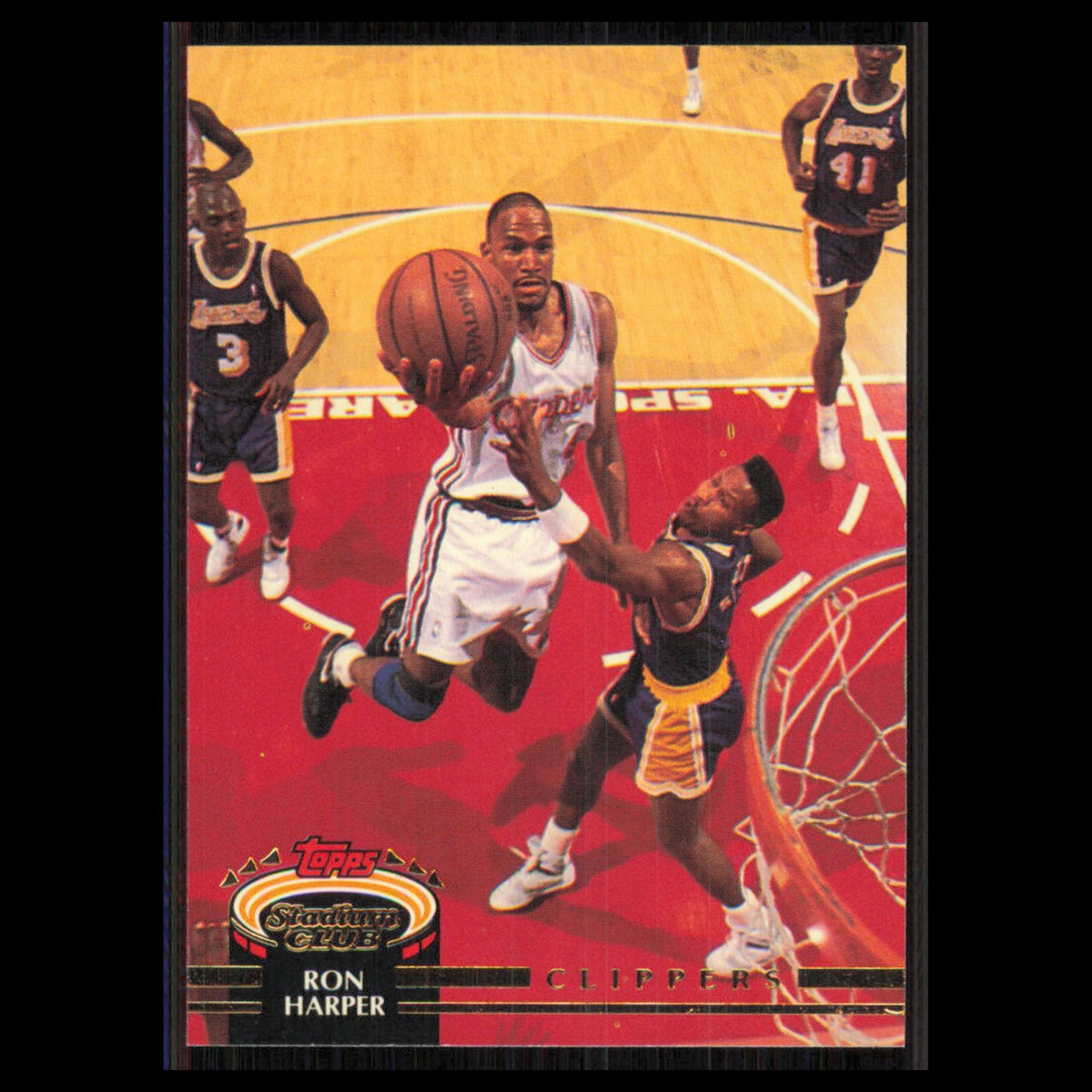 Ron Harper #20 1992 Topps Stadium Club Los Angeles Clippers Basketball Card NBA