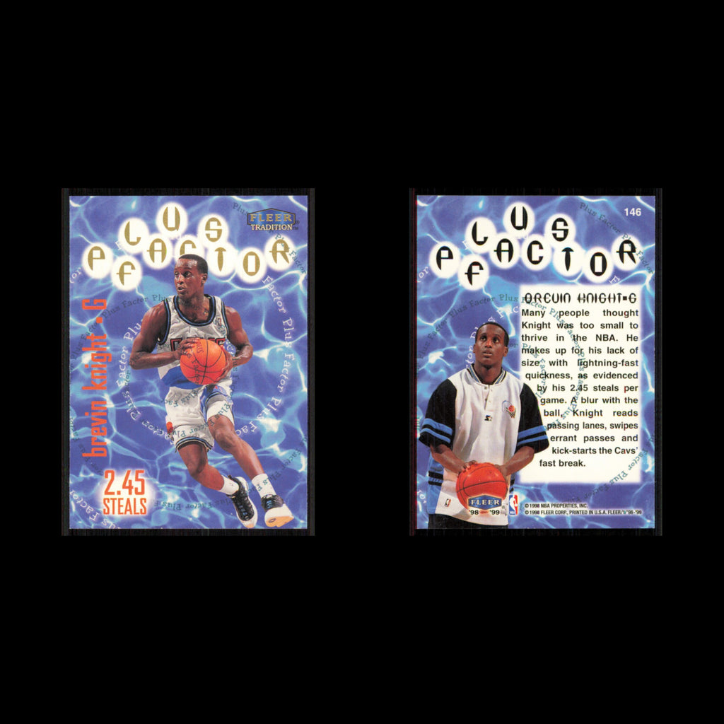 Brevin Knight #146 1998 Fleer Tradition Cleveland Cavaliers Basketball Card NBA