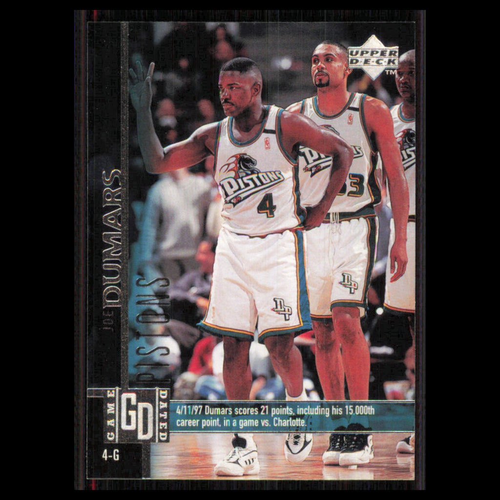 Joe Dumars #214 1997 Upper Deck Detroit Pistons Basketball Card NBA NM