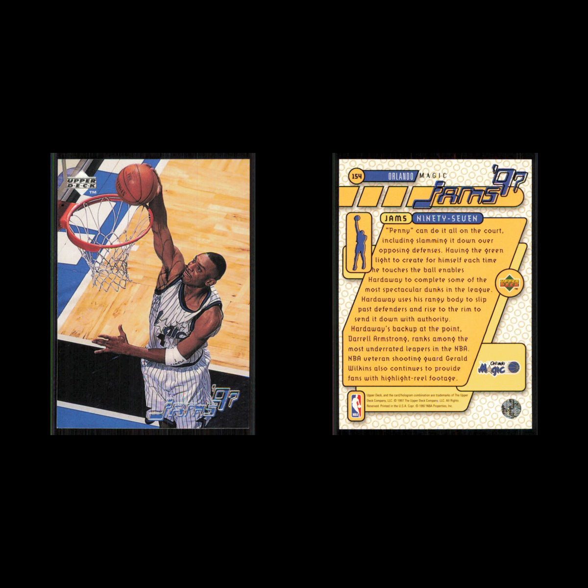 Darrell Armstrong #267 1997 Upper Deck Orlando Magic Basketball Card NBA NM