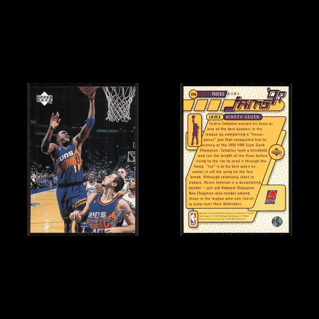 Cedric Ceballos #156 1997 Upper Deck Phoenix Suns Basketball Card NBA NM