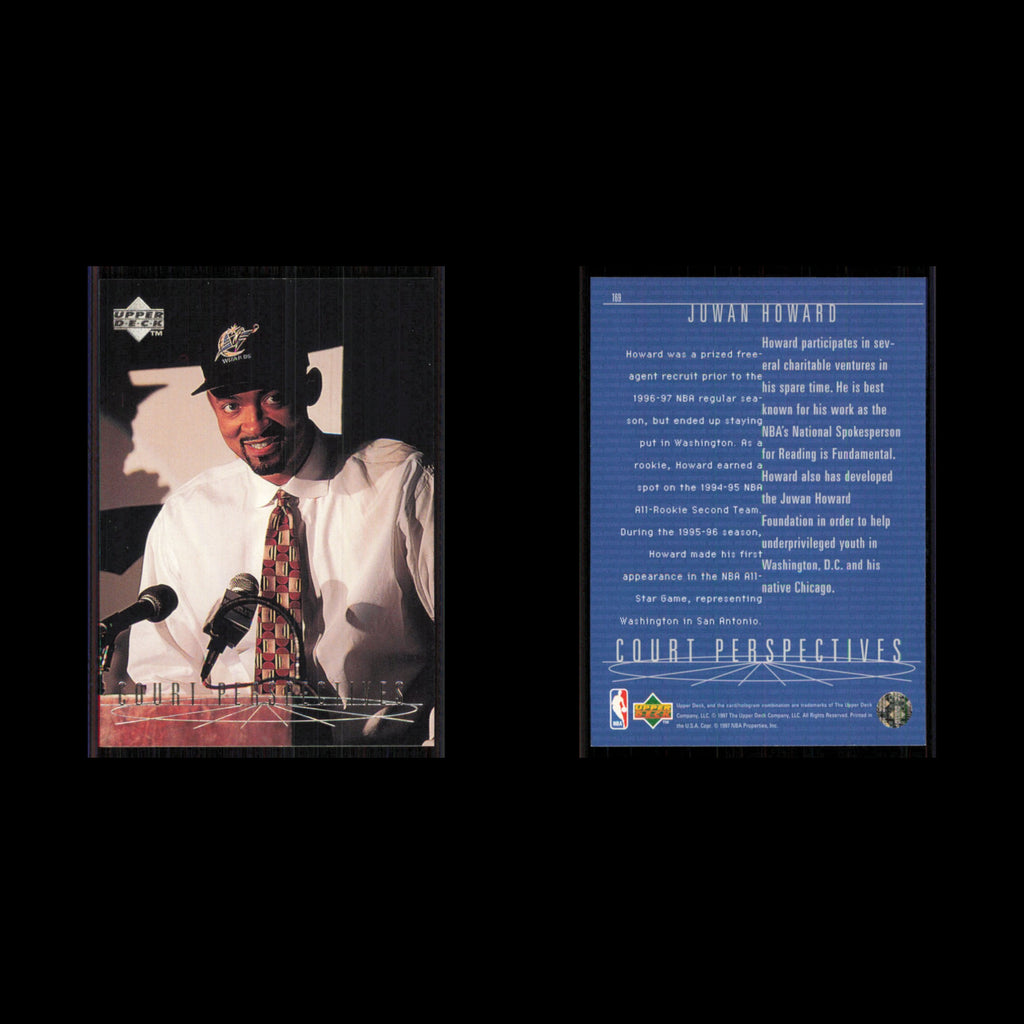 Juwan Howard #169 1997 Upper Deck Washington Wizards Basketball Card NBA NM
