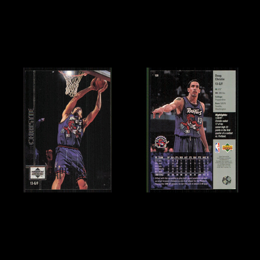 Doug Christie #120 1997 Upper Deck Toronto Raptors Basketball Card NBA NM