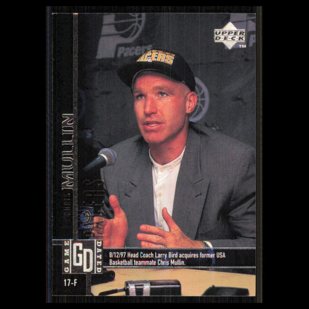 Chris Mullin #232 1997 Upper Deck Indiana Pacers Basketball Card NBA NM