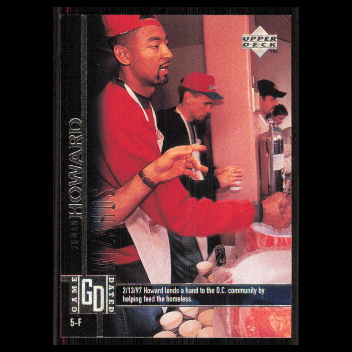 Juwan Howard #314 1997 Upper Deck Washington Wizards Basketball Card NBA NM