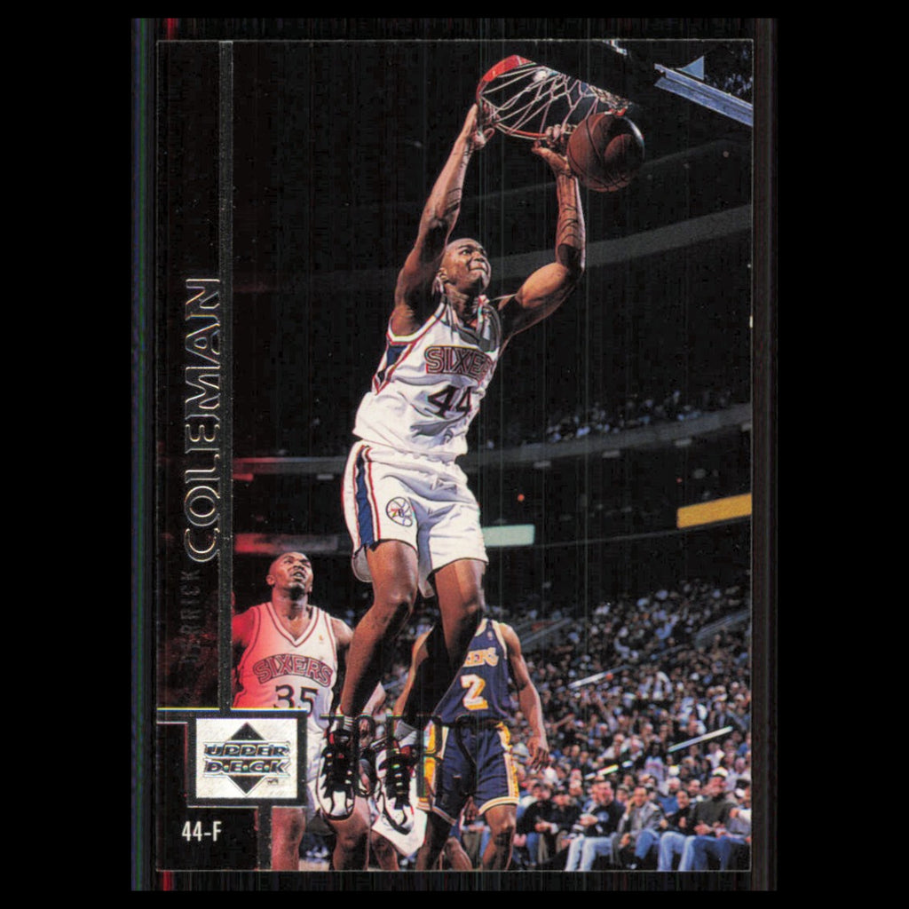 Derrick Coleman #92 1997 Upper Deck Philadelphia 76ers Basketball Card NBA NM