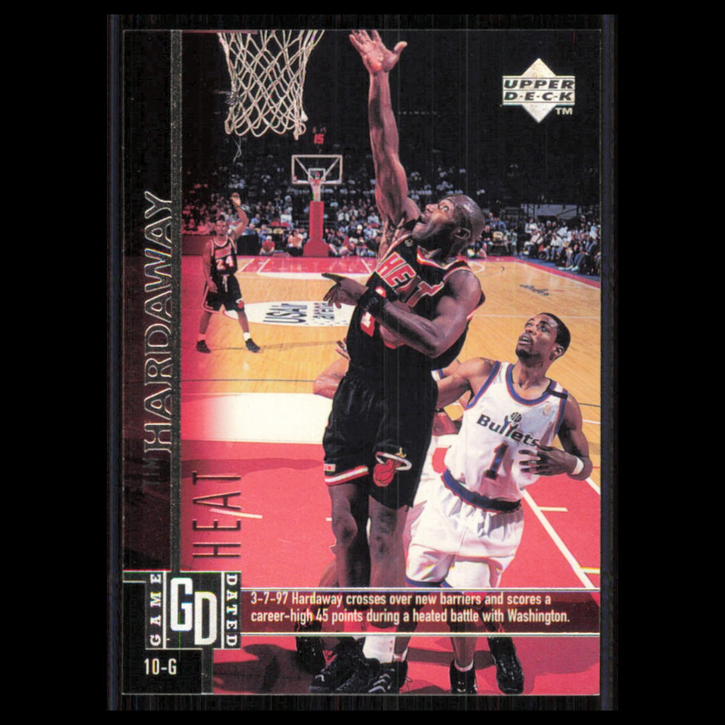 Tim Hardaway #66 1997 Upper Deck Game Dated Memorable Moments Miami Heat Card NM