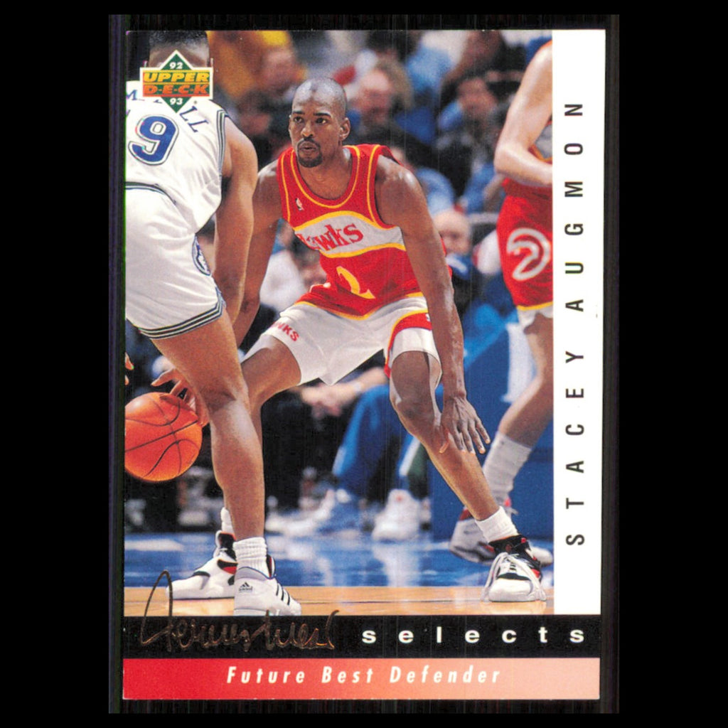 Stacey Augmon #JW14 1992 Upper Deck Jerry West Selects Atlanta Hawks Basketball