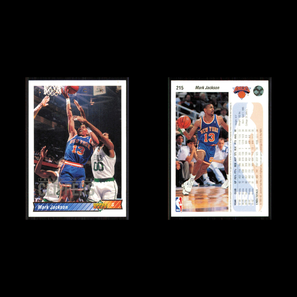 Mark Jackson #215 1992 Upper Deck Los Angeles Clippers Basketball Card NBA NM