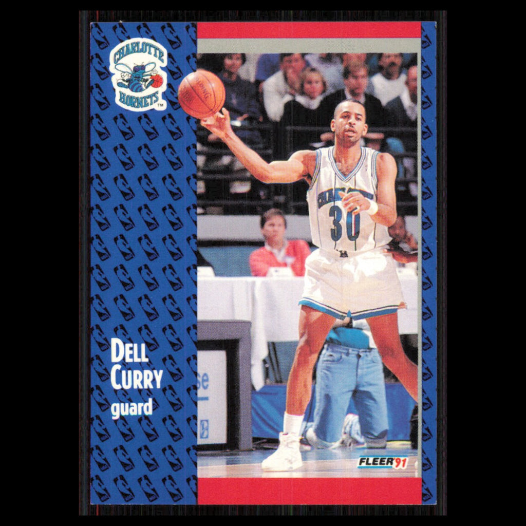 Dell Curry #19 1991 Fleer Charlotte Hornets Basketball Card NBA NM