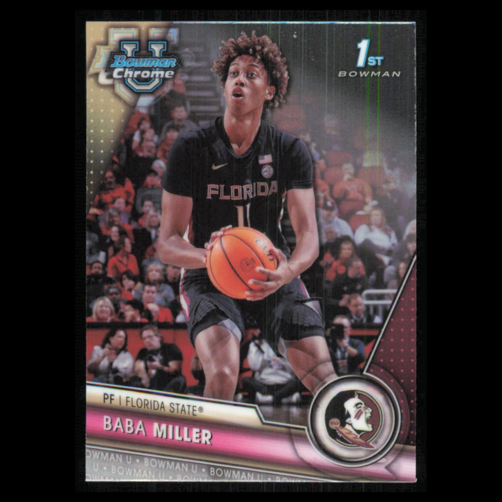 Baba Miller #100 2023 Bowman University Chrome Florida State Seminoles Card NBA