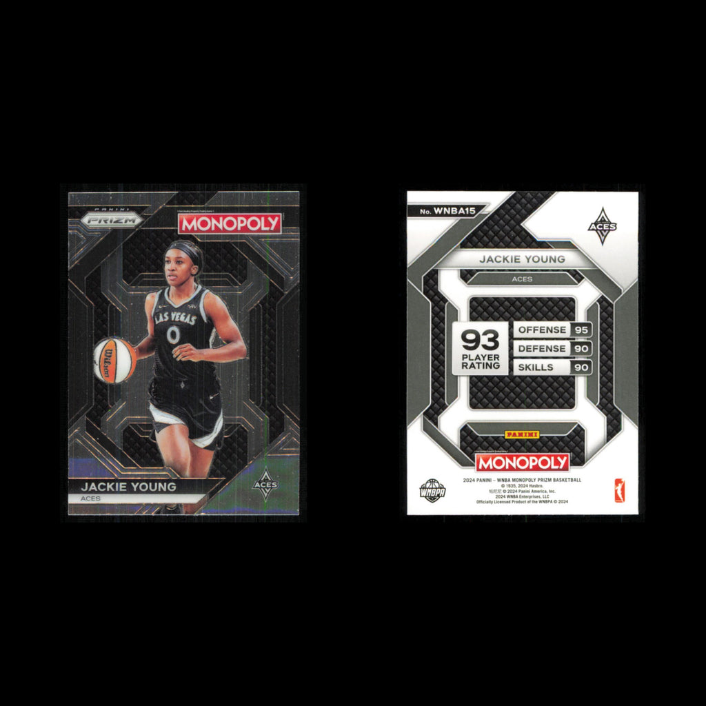 Jackie Young #WNBA15 2024 Panini Prizm Monopoly WNBA Las Vegas Aces Basketball