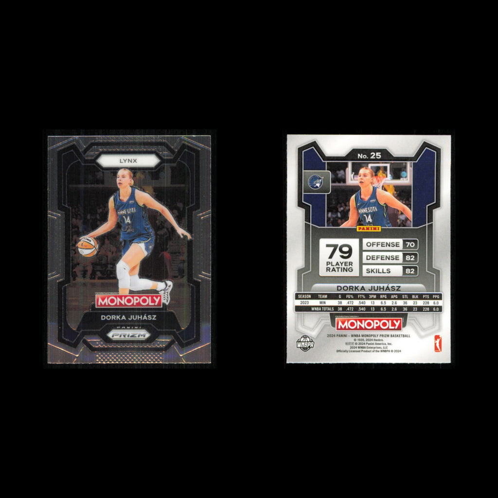 Dorka Juhasz #25 2024 Panini Prizm Monopoly WNBA Minnesota Lynx Basketball Card