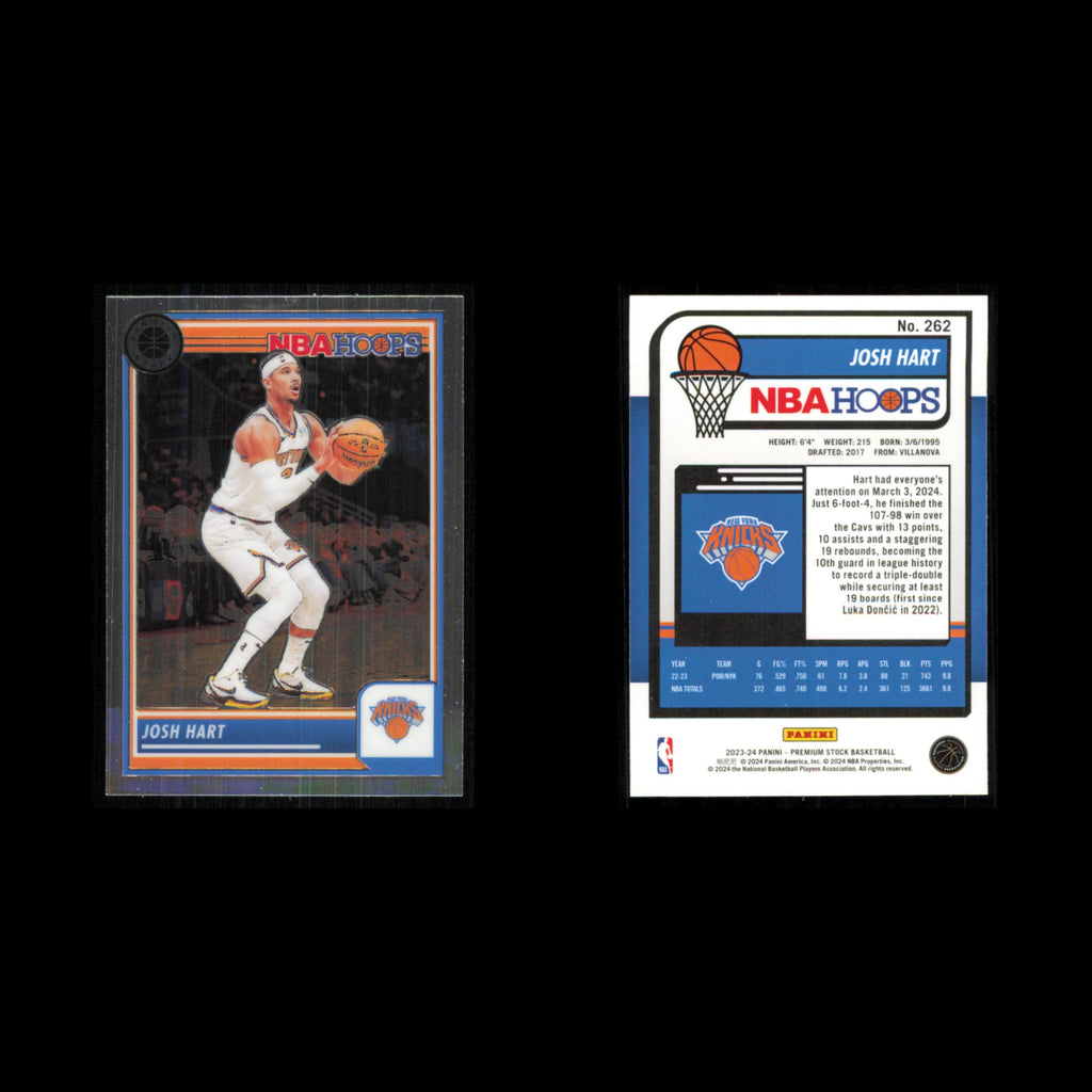 Josh Hart #262 2023 Hoops Premium Stock New York Knicks Basketball Card NBA NM