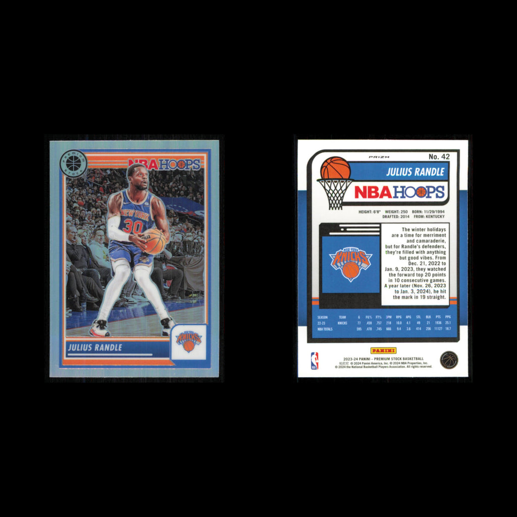 Julius Randle #42 2023 Hoops Premium Stock Silver New York Knicks Basketball NBA