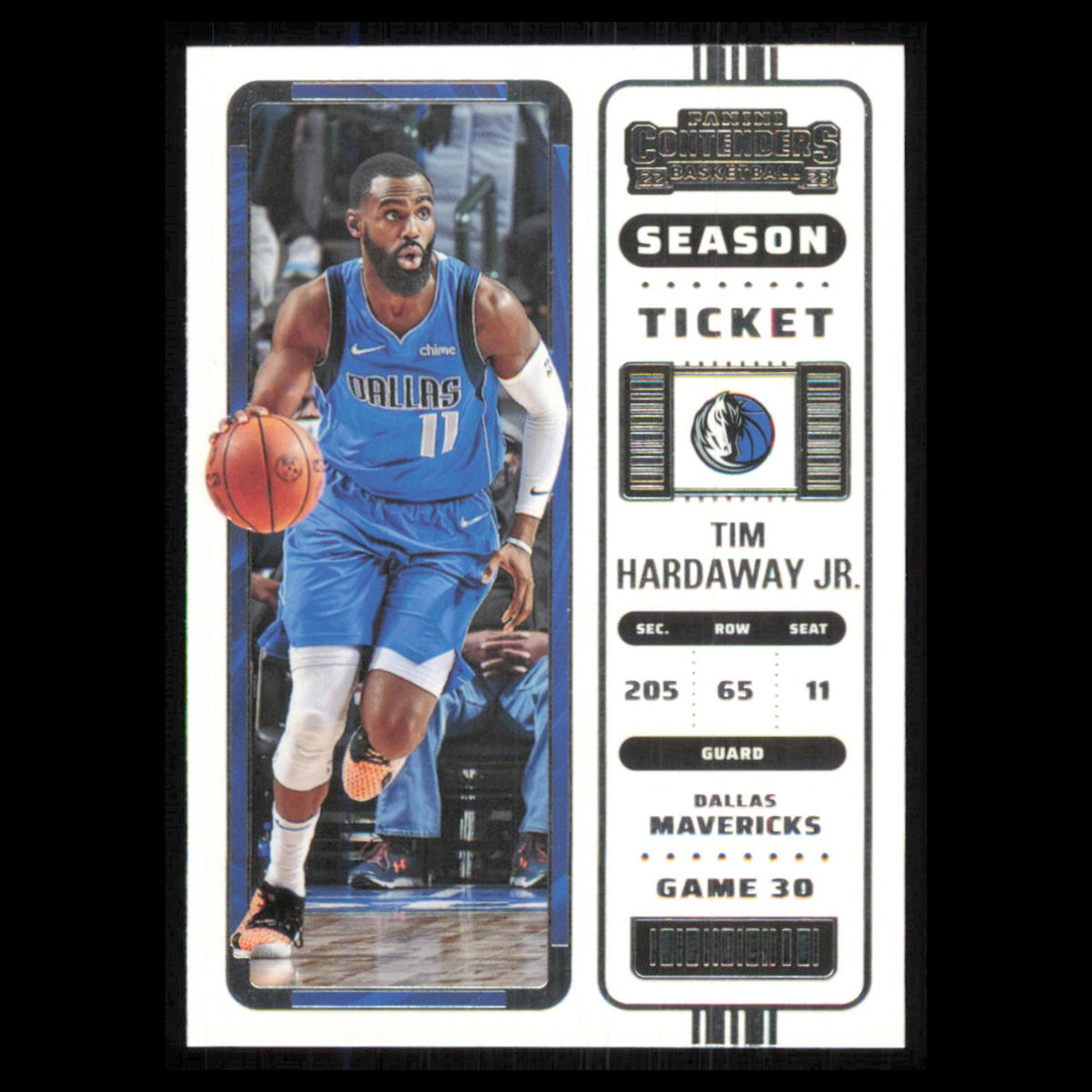 Tim Hardaway Jr. #98 2022 Panini Contenders Season Ticket Dallas Mavericks Card
