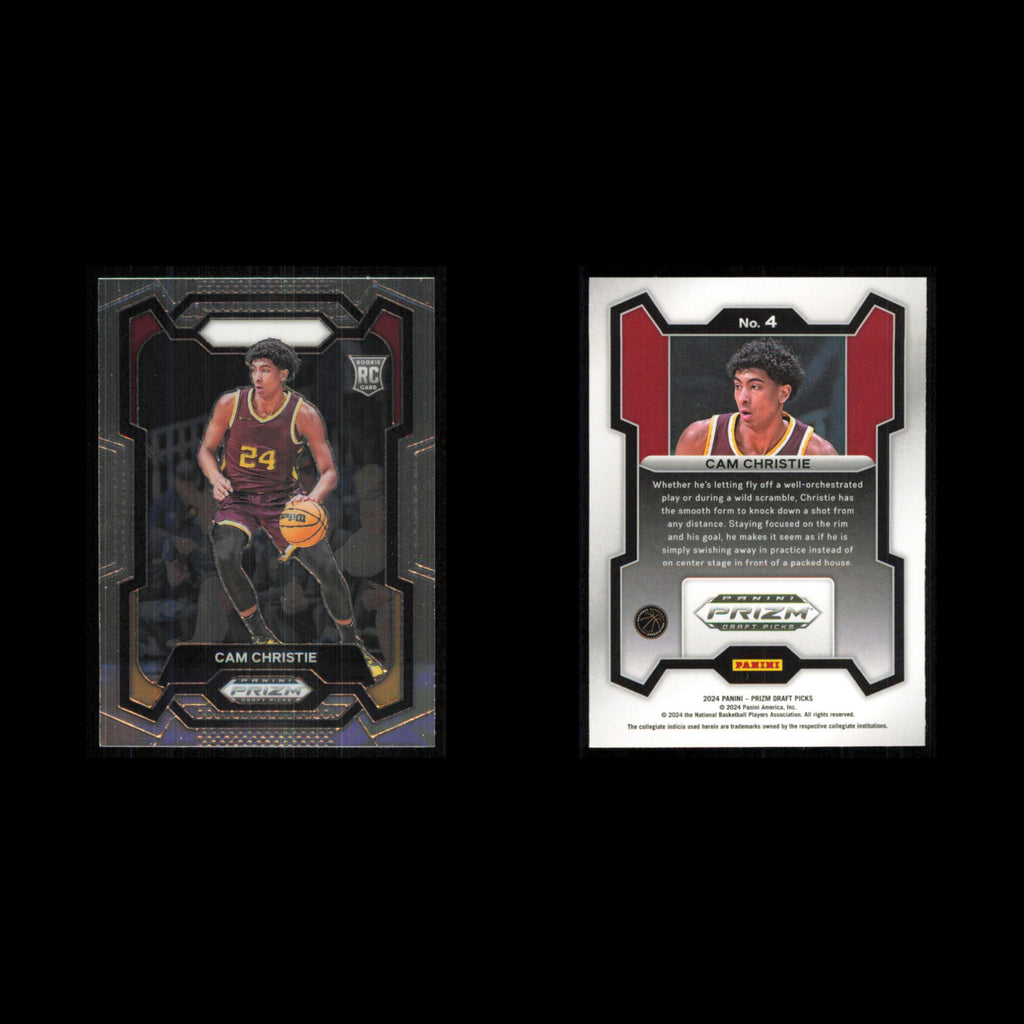 Cam Christie Rookie #4 2024 Panini Prizm Draft Picks Basketball Card NBA NM