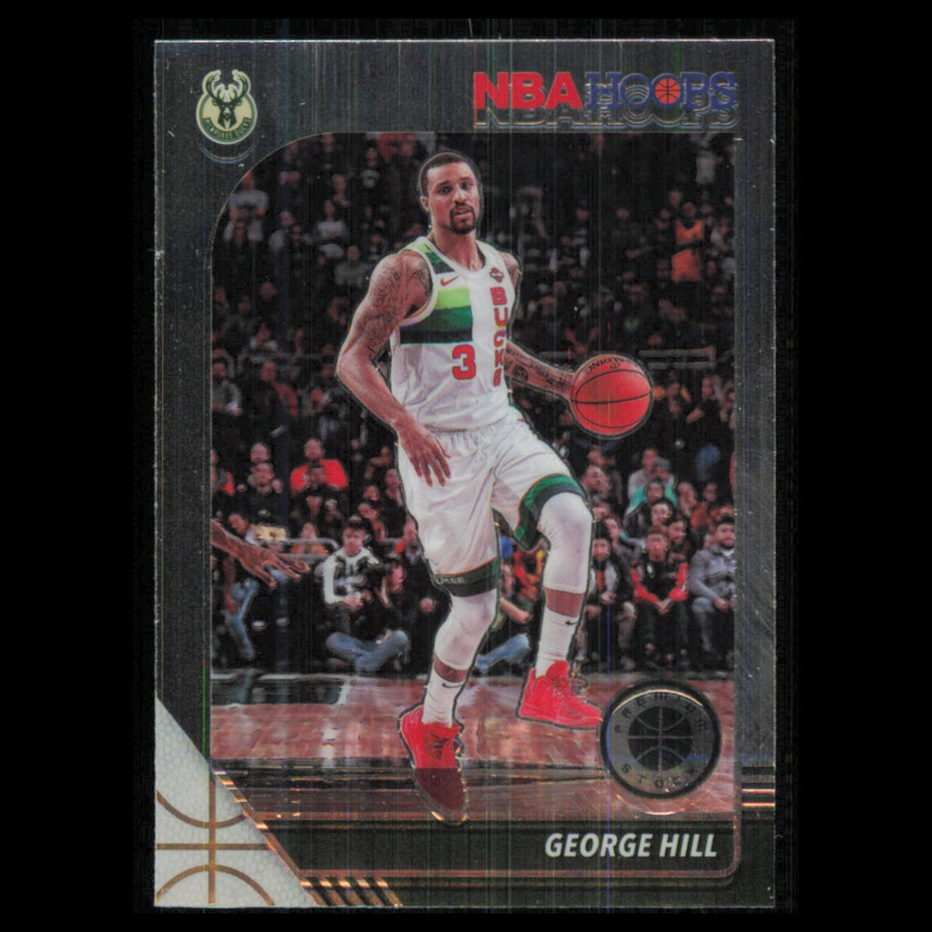George Hill #93 2019 Hoops Premium Stock Milwaukee Bucks Basketball Card NBA NM