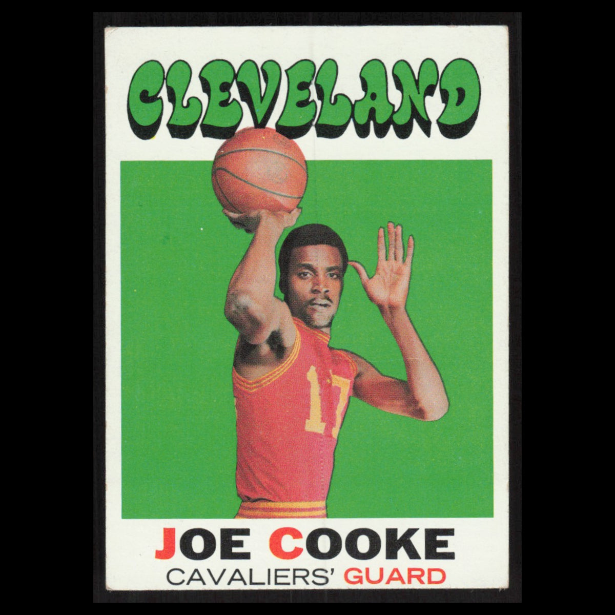 Joe Cooke #62 1971 Topps Cleveland Cavaliers Basketball Card NBA NM