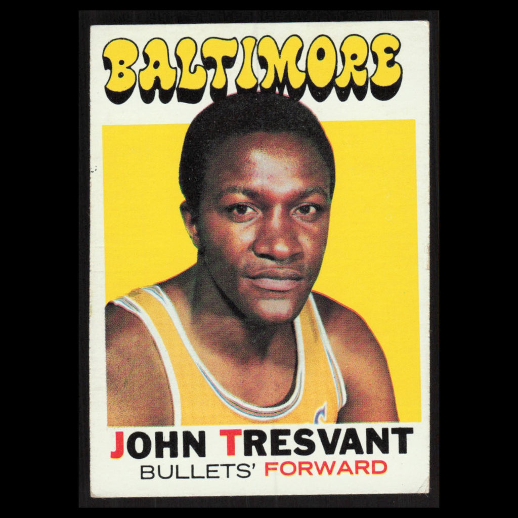 John Tresvant #37 1971 Topps Baltimore Bullets Basketball Card NBA NM