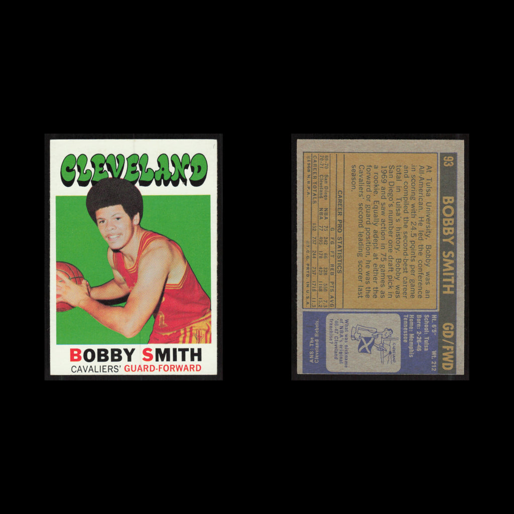 Bobby Smith #93 1971 Topps Cleveland Cavaliers Basketball Card NBA NM
