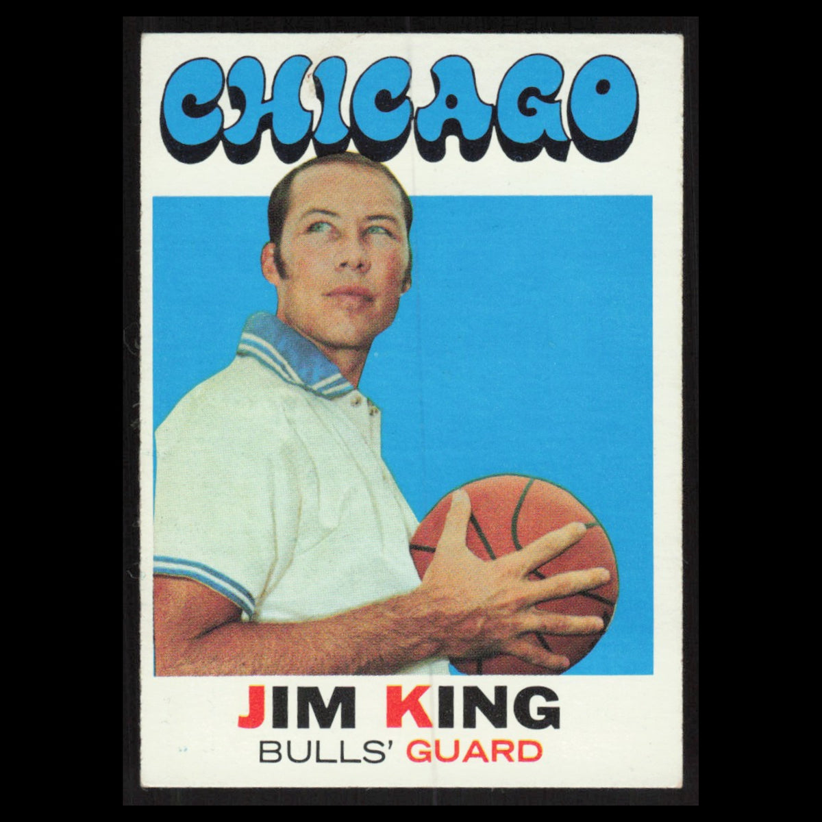 Jim King #72 1971 Topps Chicago Bulls Basketball Card NBA NM