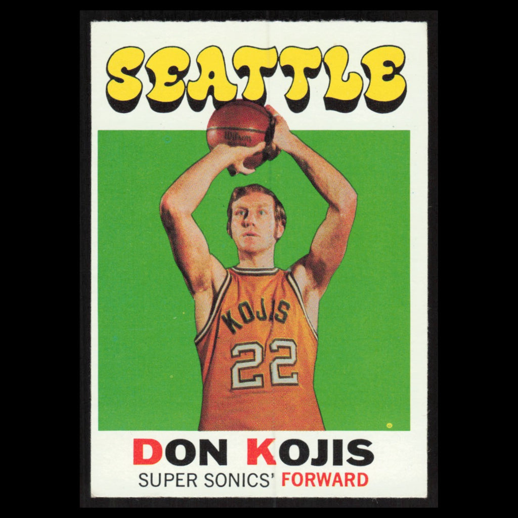 Don Kojis #64 1971 Topps Seattle SuperSonics Basketball Card NBA NM