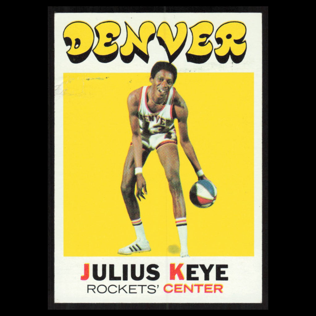 Julius Keye #186 1971 Topps Denver Rockets Basketball Card NBA VG