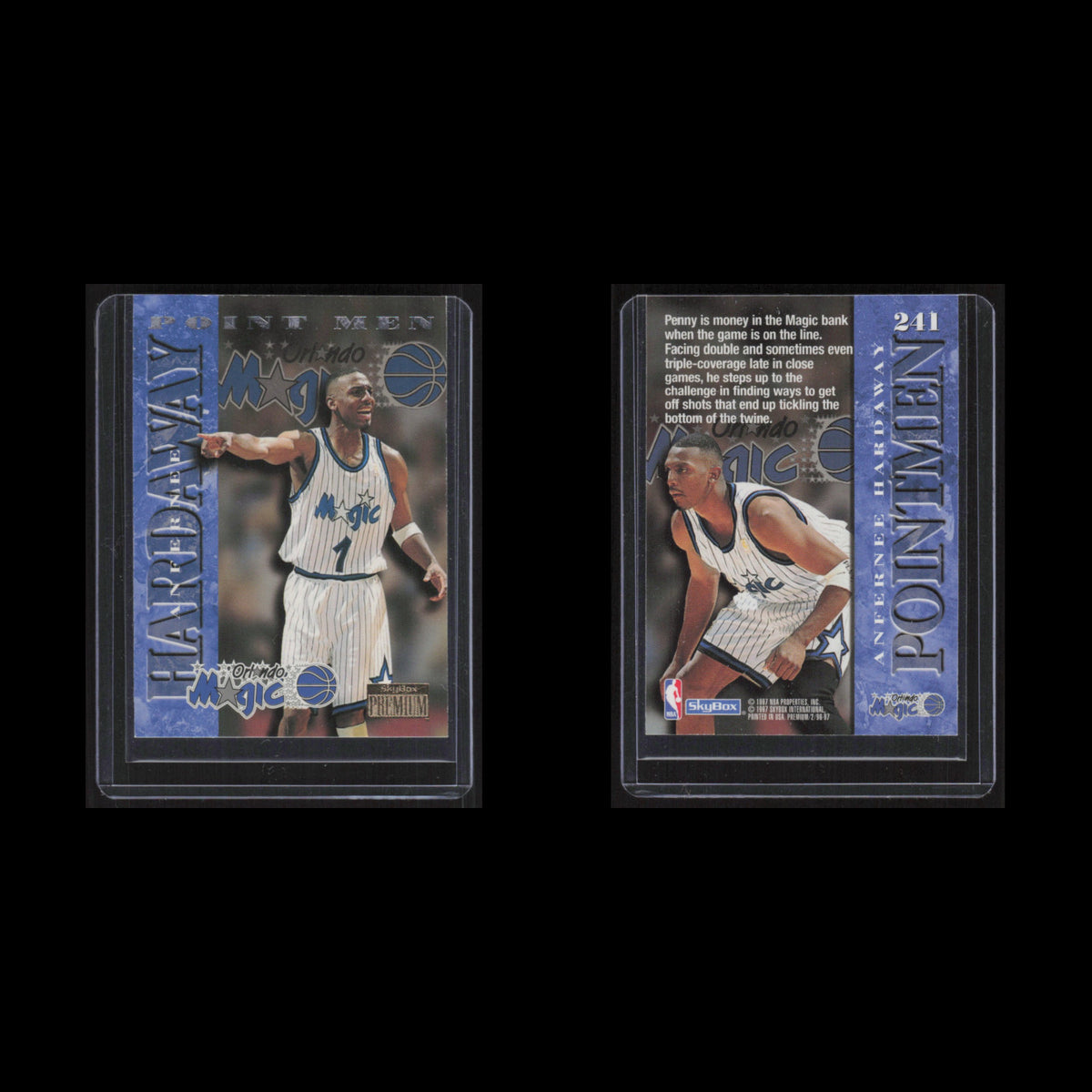 Anfernee Hardaway #241 Penny 1996 SkyBox Premium Orlando Magic Basketball Card
