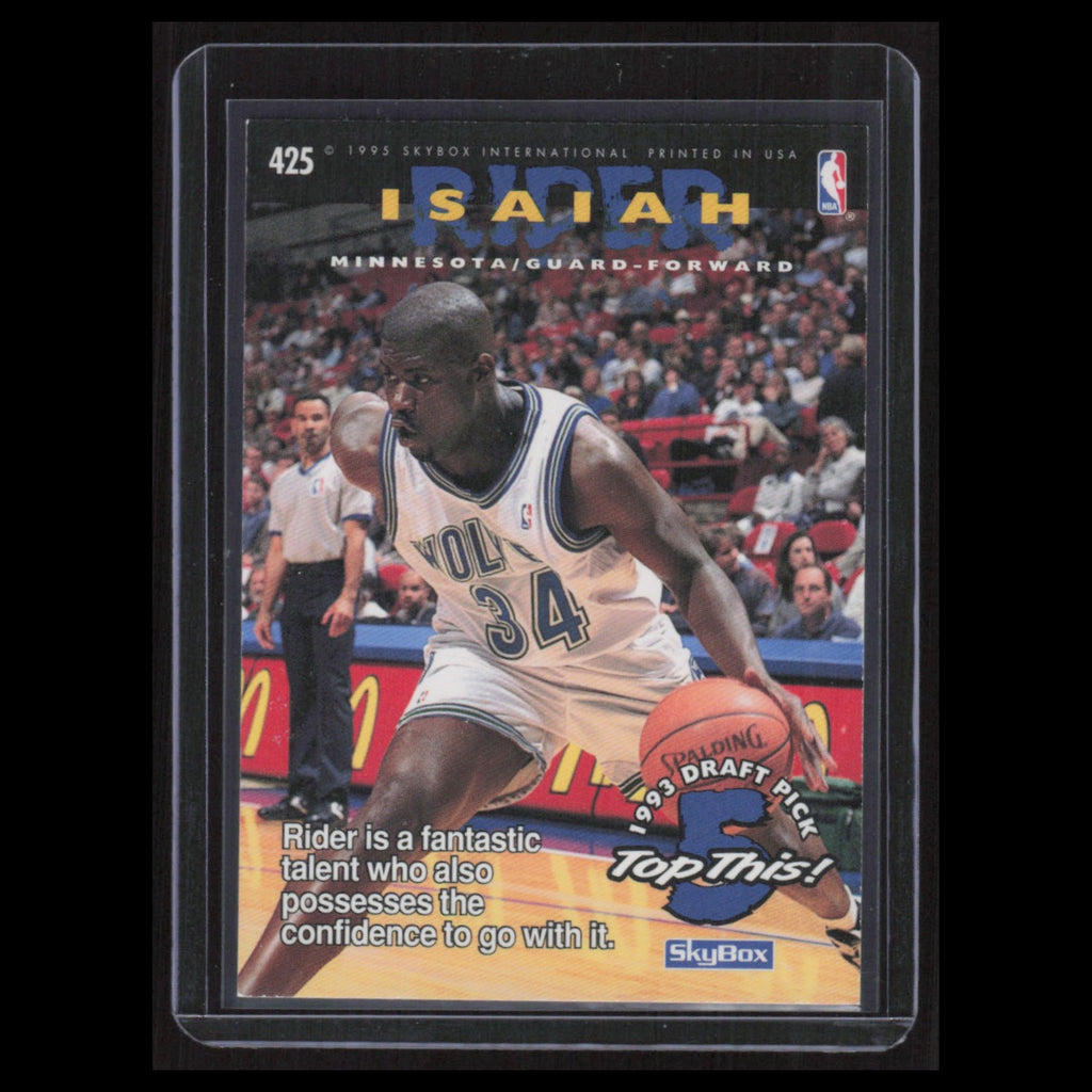 Juwan Howard/Isaiah Rider #425 1994 Hoops Basketball Card NBA NM