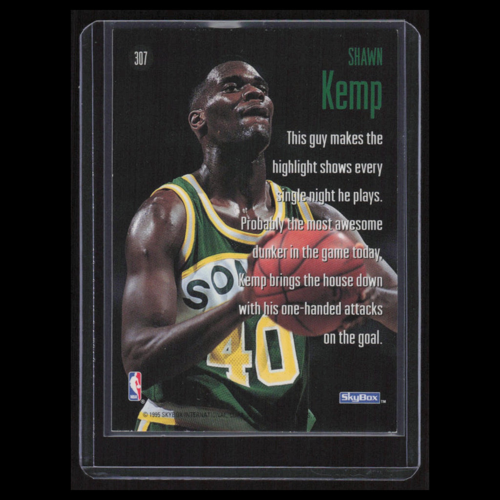 Shawn Kemp #307 1994 SkyBox Seattle SuperSonics Basketball Card NBA NM
