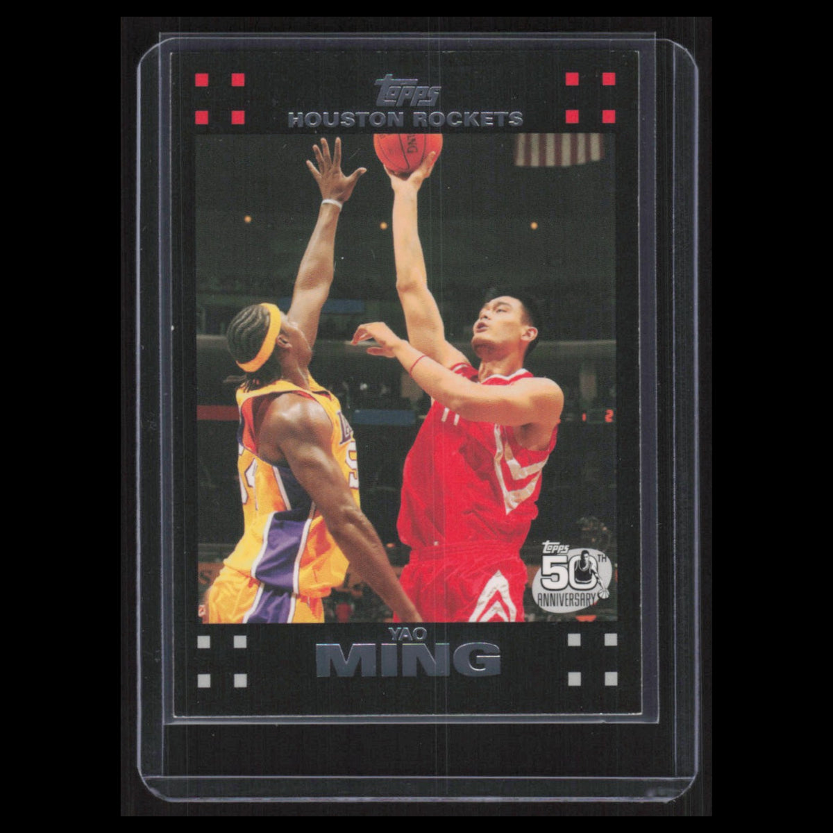 Yao Ming #11 2007 Topps Houston Rockets Basketball Card NBA NM