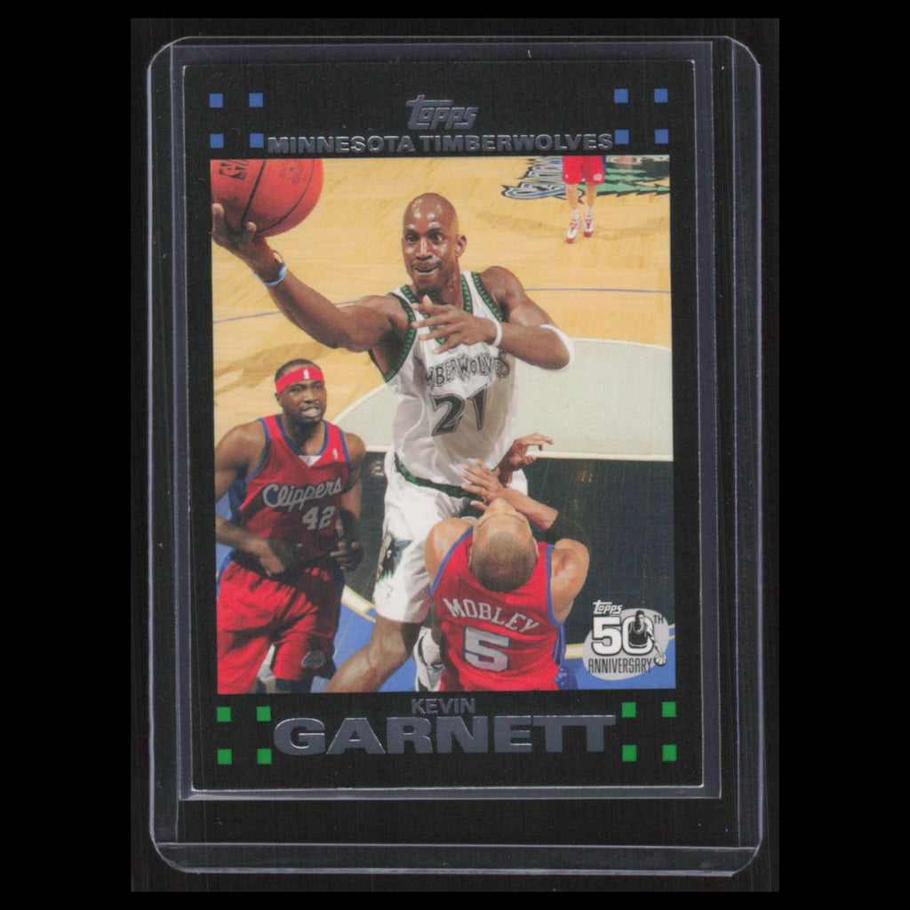Kevin Garnett #20 2007 Topps Minnesota Timberwolves Basketball Card NBA NM