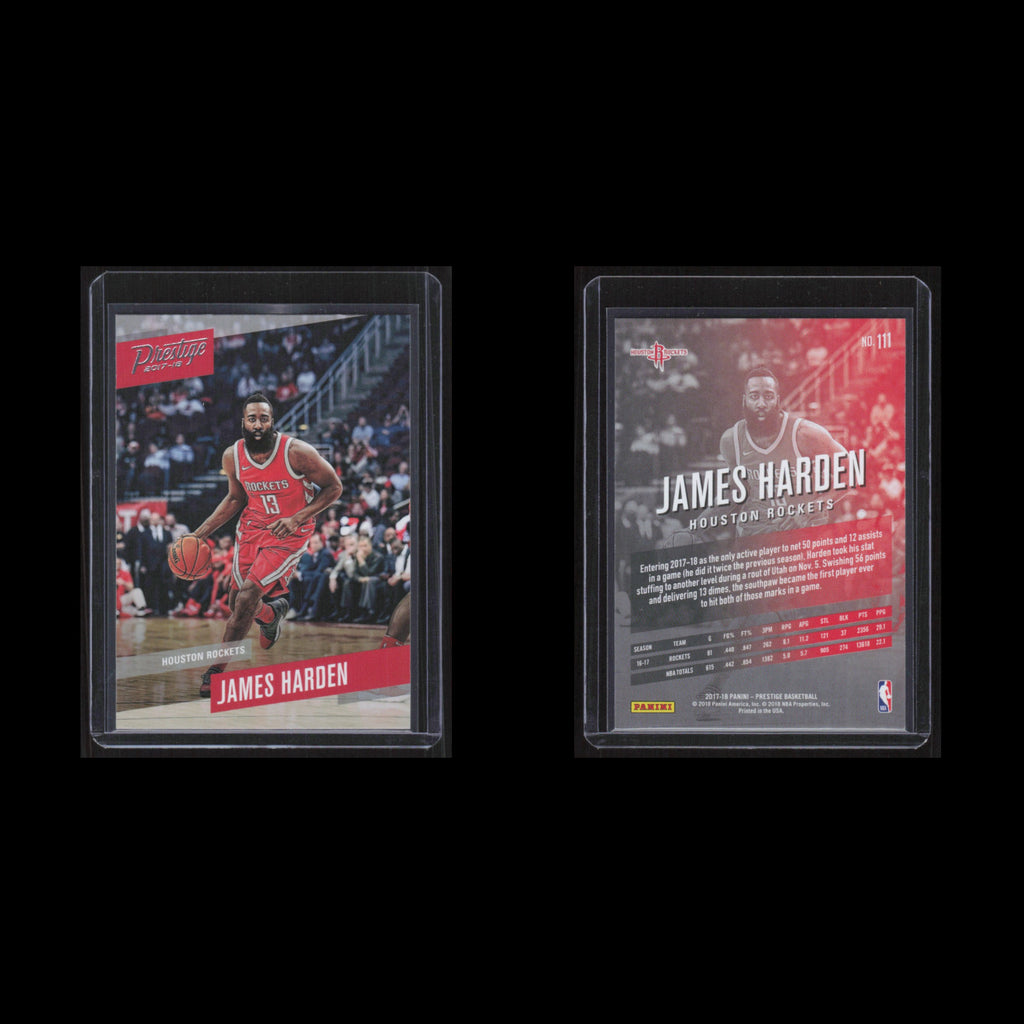 James Harden #111 2017 Panini Prestige Houston Rockets Basketball Card NBA NM
