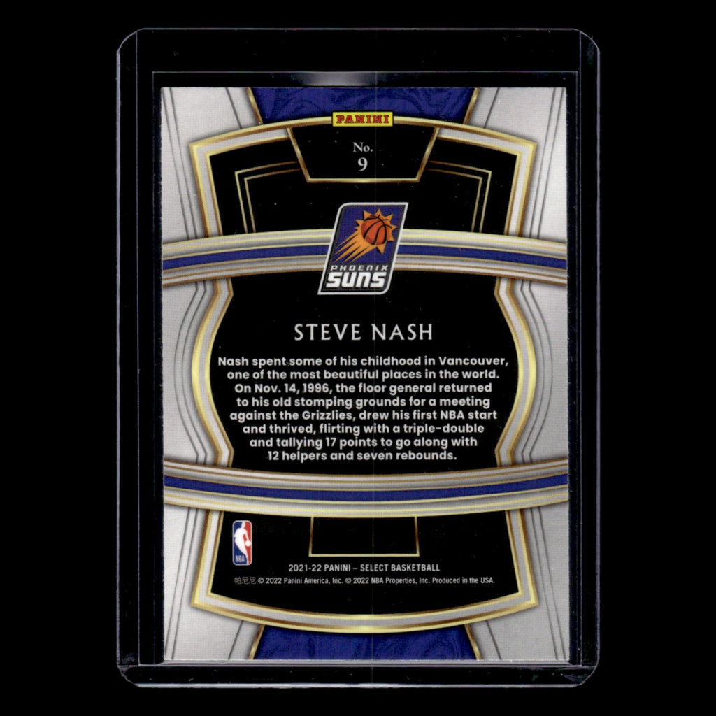 Steve Nash #9 2021 Panini Select Company Phoenix Suns Basketball Card NBA NM