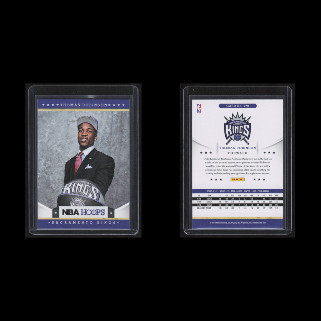 Thomas Robinson Rookie #279 2012 Hoops Sacramento Kings Basketball Card NBA NM