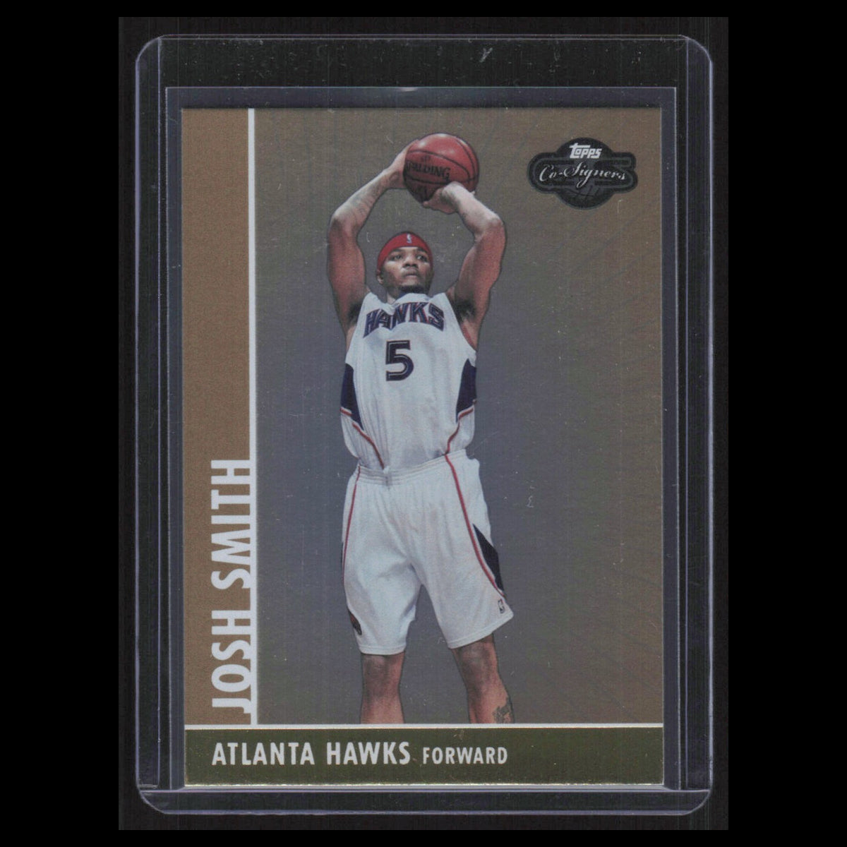 Josh Smith /99 #17 2008 Topps Co-Signers Gold Atlanta Hawks Basketball Card NBA