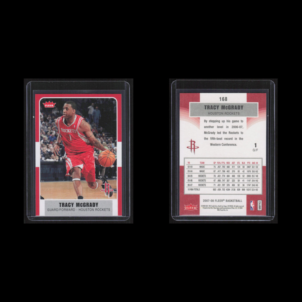 Tracy McGrady #168 2007 Fleer Houston Rockets Basketball Card NBA NM
