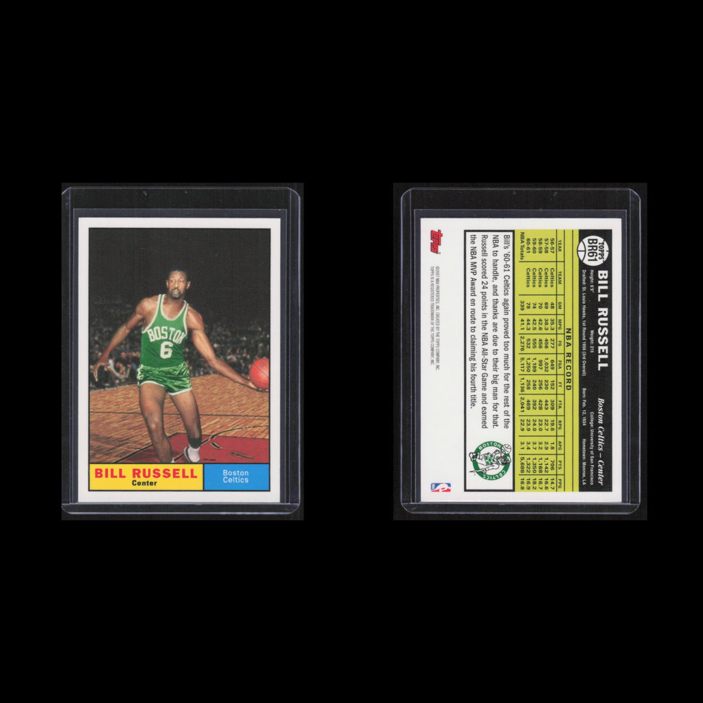 Bill Russell #BR61 2006 Topps San Francisco Dons Basketball Card NBA NM