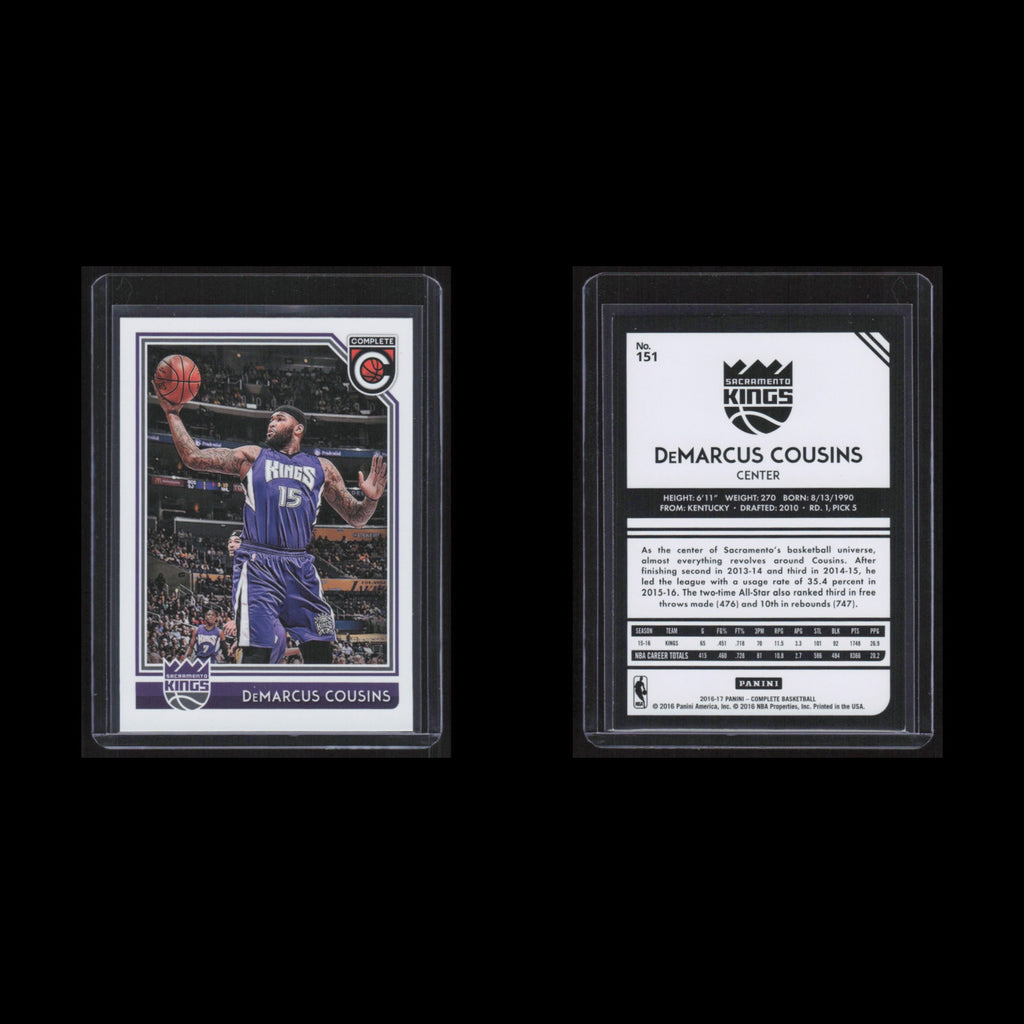 DeMarcus Cousins #151 2016 Panini Complete Sacramento Kings Basketball Card NBA