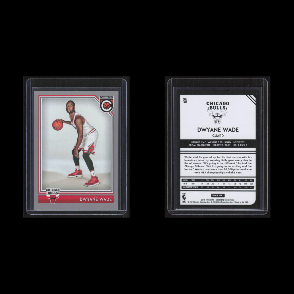 Dwyane Wade #38 2016 Panini Complete Chicago Bulls Basketball Card NBA NM