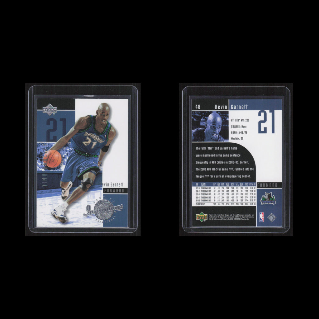 Kevin Garnett #48 2002 Upper Deck Minnesota Timberwolves Basketball Card NBA NM